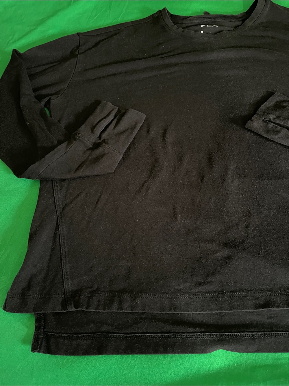 FLX Men’s Black Long-Sleeve Crew Tee - Picture 7 of 9